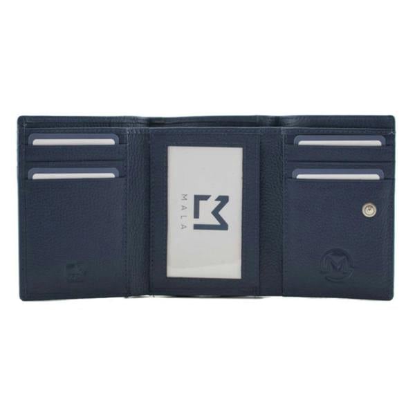 Mala Leather Alley Cats Genuine Leather RFID Tri-Fold Purse