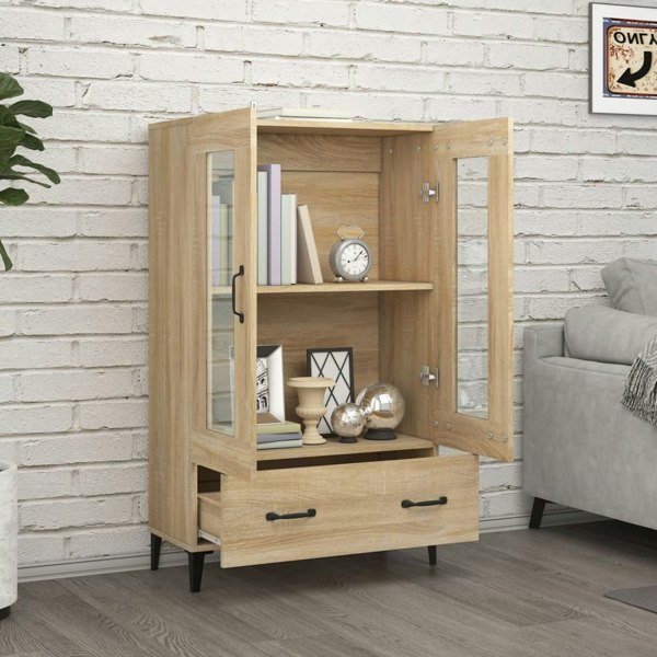 Berkfield Highboard Sonoma Oak 70x31x115 cm Engineered Wood