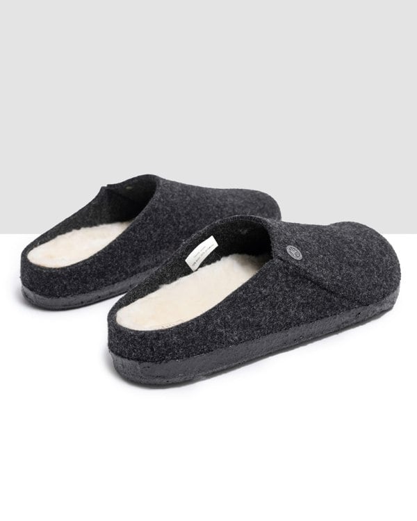 Birkenstock Zermatt Shearling FE Womens Clogs - Anthracite