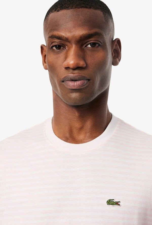 Lacoste Striped Heavy Cotton T-Shirt