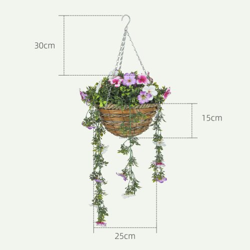Wyld Haus Lileke Redo Set Of 2 Artificial Azalea Hanging Planters In Pink And White