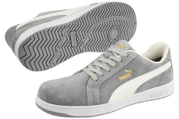 PUMA Iconic Suede Low Safety Trainers - Grey - Daley Footwear