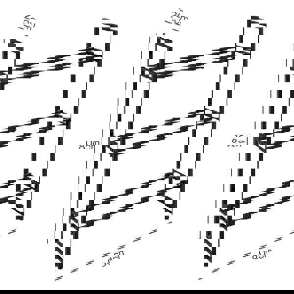 Centra 3 Tier Dumbbell Rack Adjustable Heavy Duty Steel Weight Storage Stand 270KG