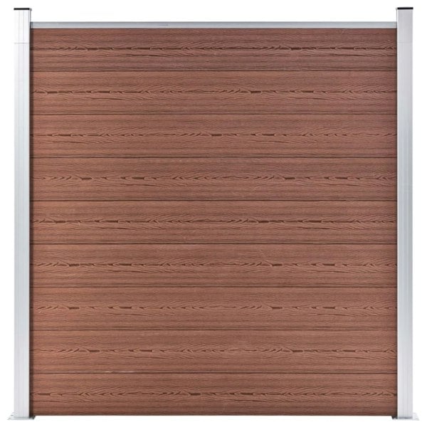 Berkfield Garden Fence WPC 180x186 cm Brown