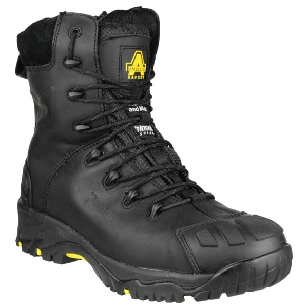Amblers Safety FS999 Hi Leg Composite Safety Boot With Side Zip Unisex in Black