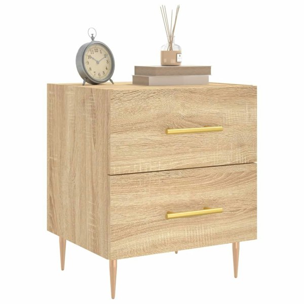 Berkfield Bedside Cabinet Sonoma Oak 40x35x47.5 cm Engineered Wood