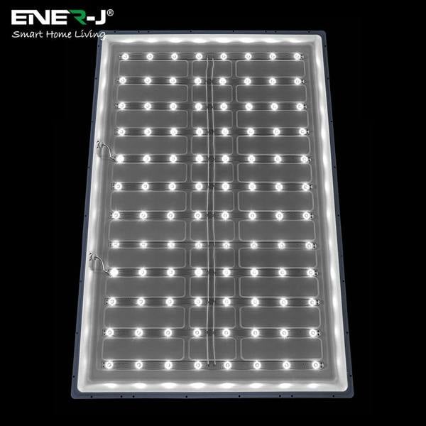 ENER-J Pack of 2 CCT Switchable 60W LED Panel Light, Size 1195x595 mm