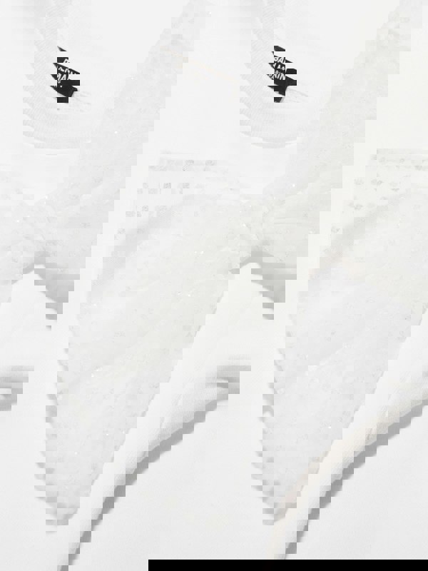 Balmain Girls Bow Sweatshirt in White