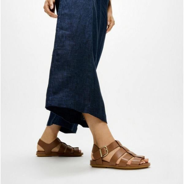 FitFlop FitFlop GRACIE LEATHER Womens Ankle Strap Sandals Deep Tan