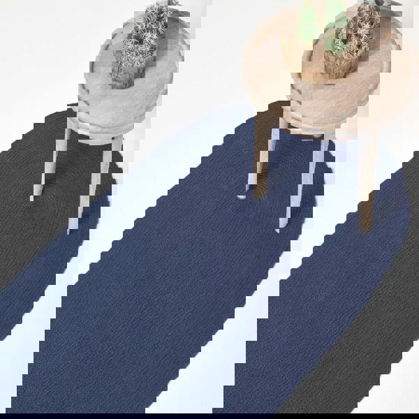 HOMESCAPES Handmade Woven Braided Rug