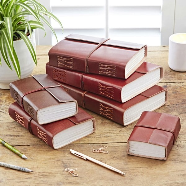 Paper High Distressed Leather Journal
