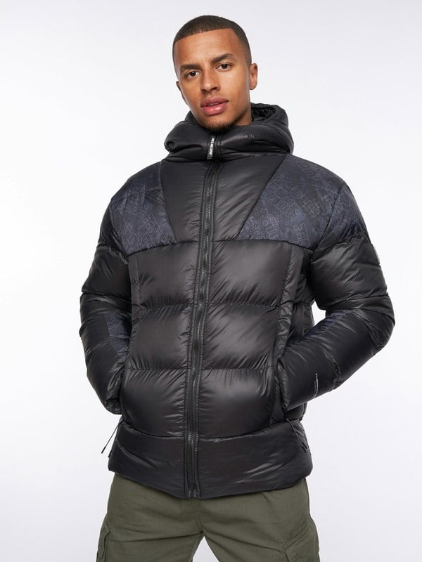 Duck and Cover Ryebank Padded Jacket Black Camo
