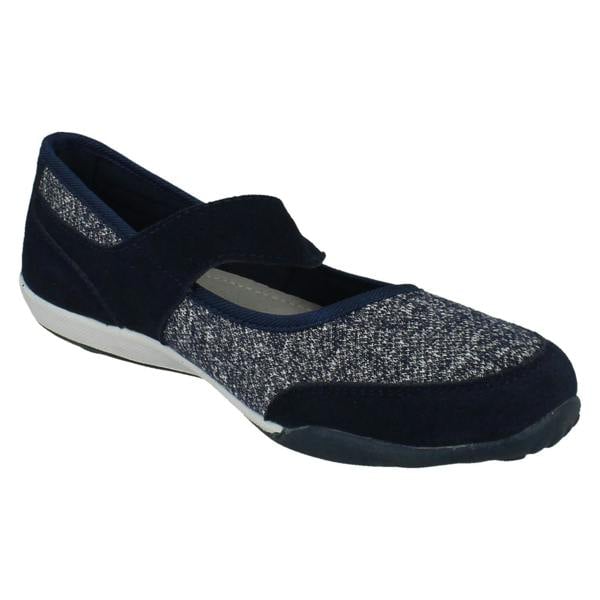 Down to Earth Ladies Down To Earth Casual Hook and Loop Shoes F80559