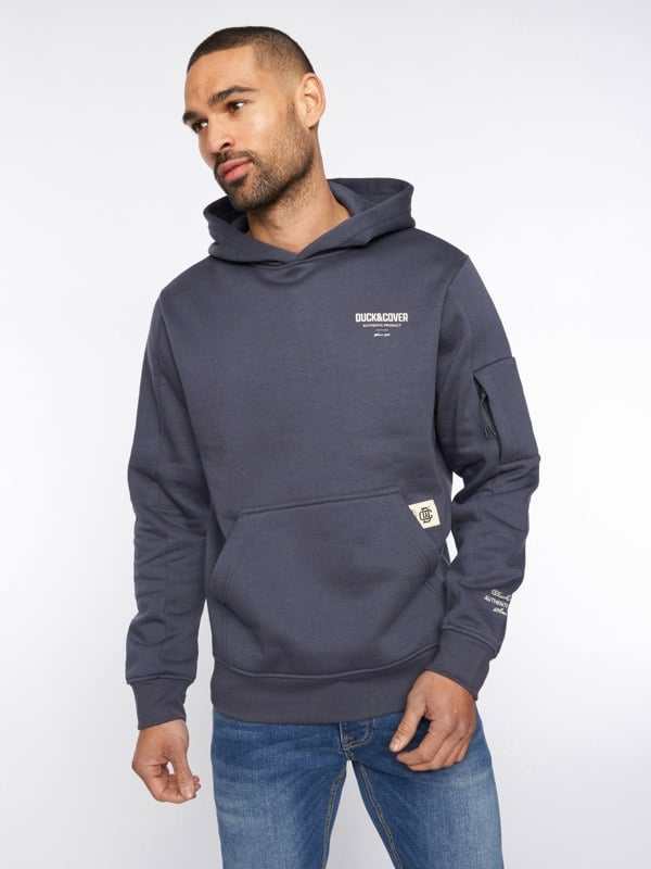 Duck and Cover Lewys Hoodie - Navy