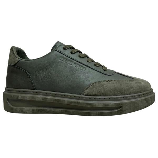 Original Penguin Mens Suede Trainers - Khaki Green - 