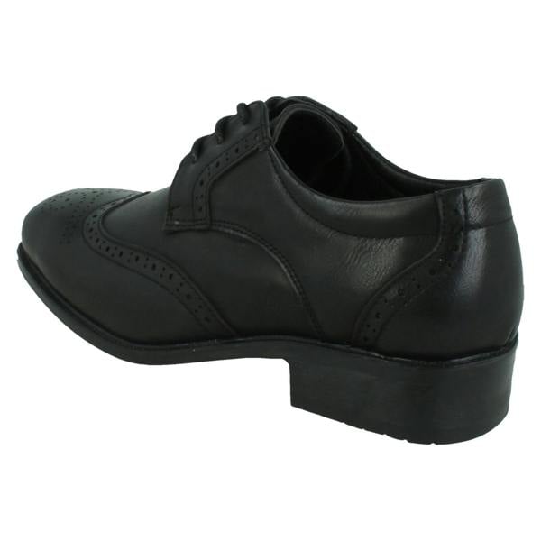 Spot On Boys Spot On Low Heel Lace Up Brogue School Shoes N1156