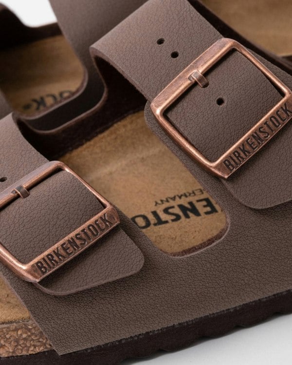 Birkenstock Arizona Birko-Flor Nubuck Womens Sandals - Mocha