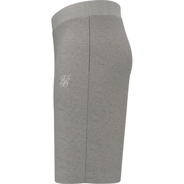 SikSilk Mens Logo Sweat Shorts - Grey Marl Marl - 