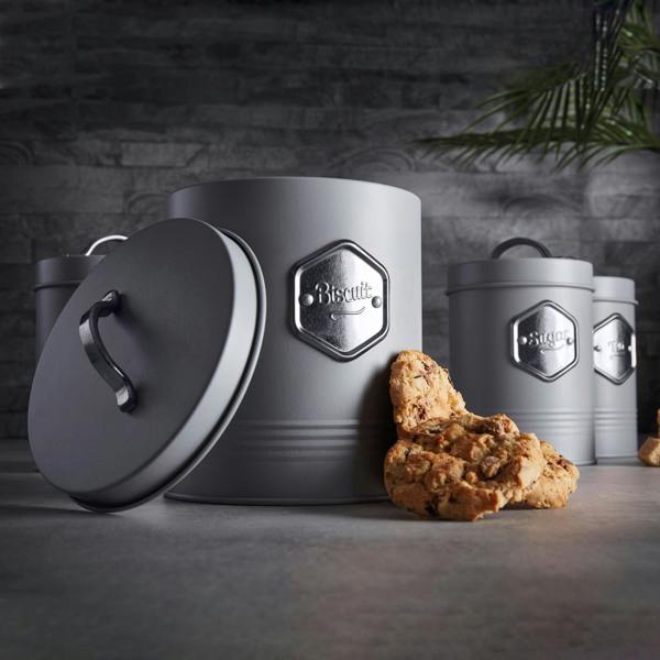 Cooks Professional 5 Piece Kitchen Storage Set | Grey / Silver