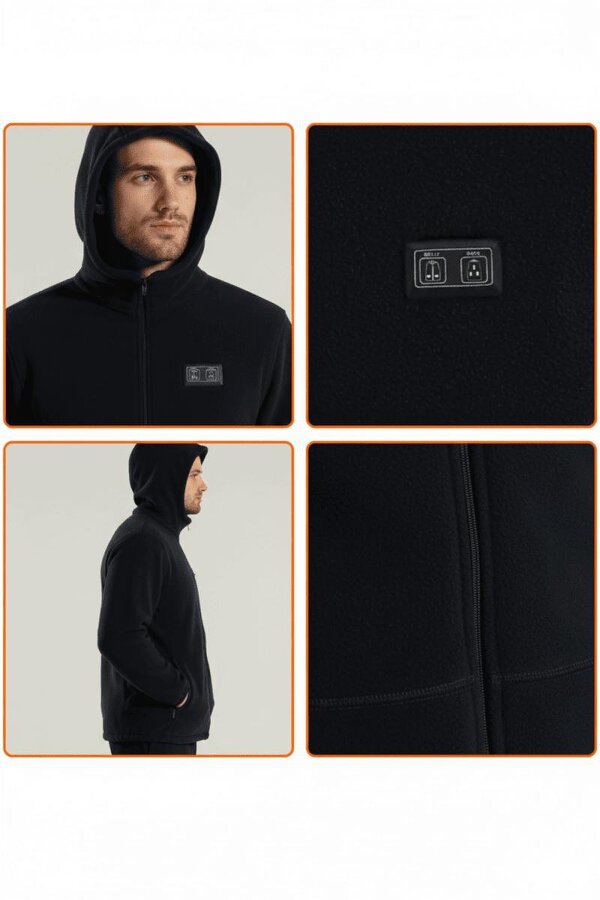 Anniou Dual Control 5 Area Heated Fleece Jacket
