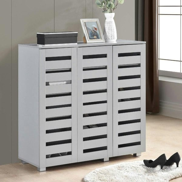 Swish Furniture Euston Modern 3 Door Shoe Storage Cabinet