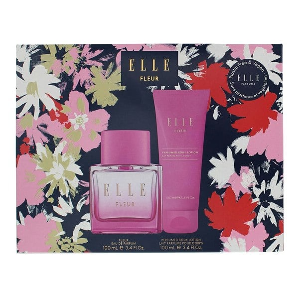 Elle Fleur 2 Piece Gift Set: Eau De Parfum 100ml - Body Lotion 100ml