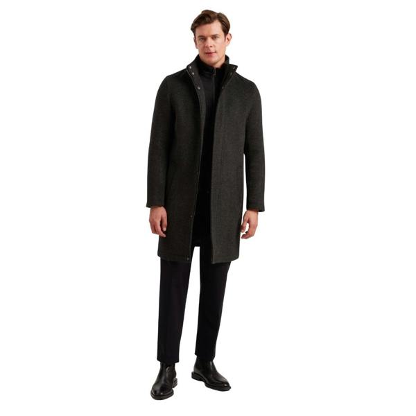 Ted Baker MMO EDERSON Wool Blend Funnel Neck Coat 2