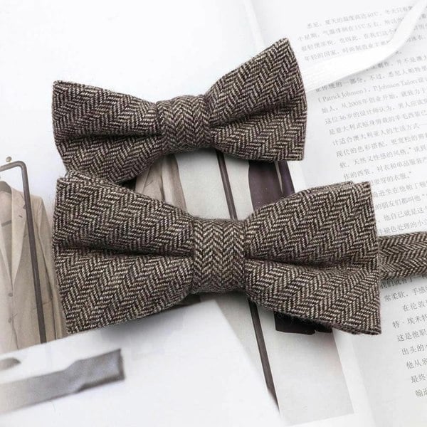 Mr Townsend Suits Mr and Master Cashmere Wool Bow Tie Sets