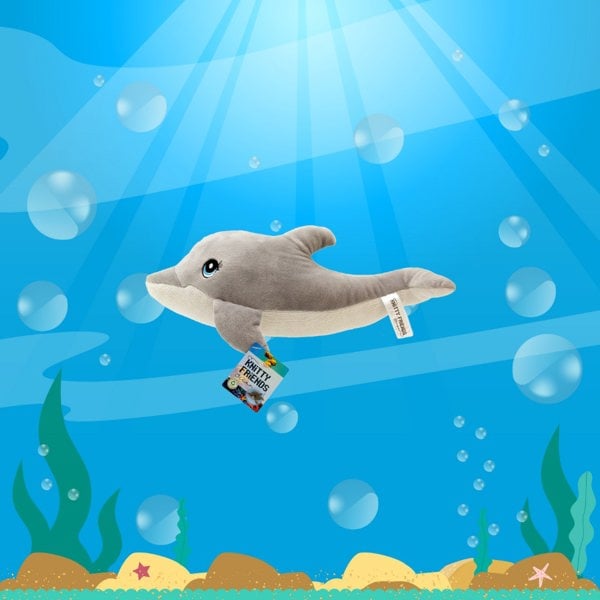 Rewind Plush Sea Creature Stuffed Toy Dave The Dolphin Ocean Collection
