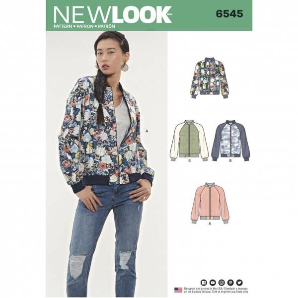 New Look Sewing Pattern 6545, Jackets for Women, A (6-8-10-12-14-16-18) - Intermediate