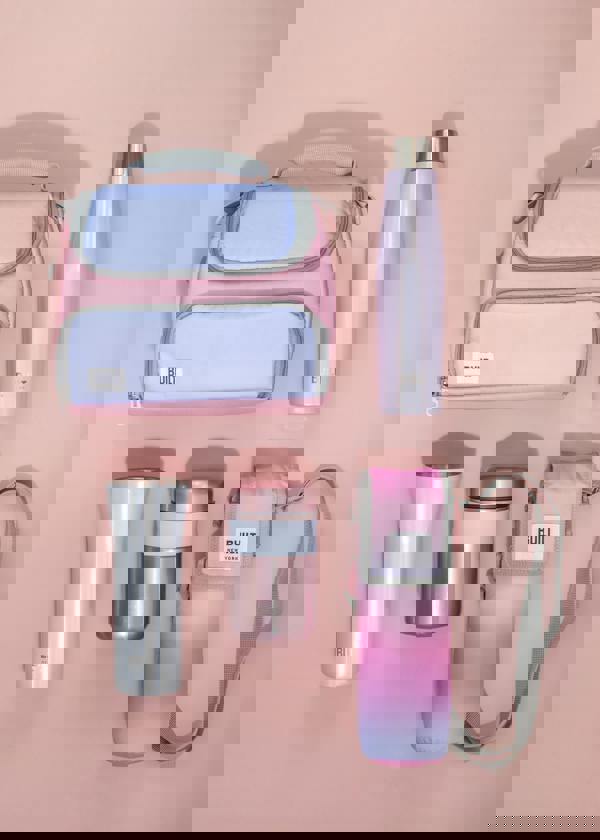 Built New York BUILT Tiempo Insulated Food Flask, 490ml, Rose Pink