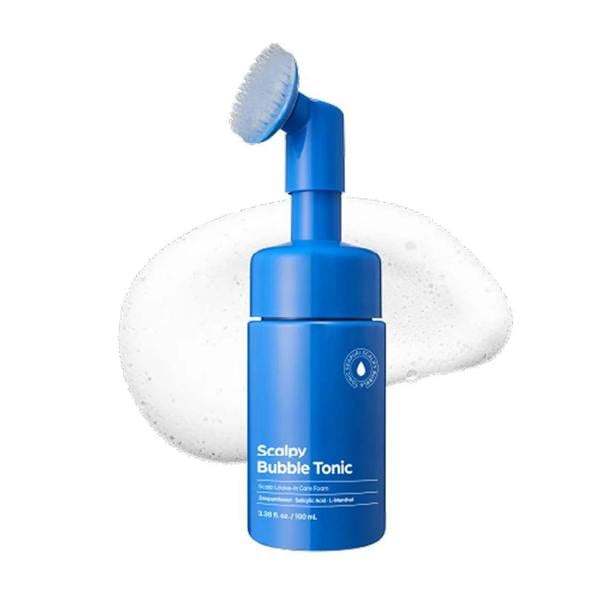 seapuri Scalpy Bubble Tonic – 100ml cooling micro-bubble scalp serum formulated with Salicylic Acid BHA, L-Menthol, and Panthenol available at Atelier De Glow UK.