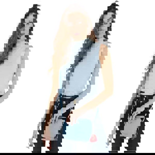 Ashwood "Haute" Zip Top Leather Cross Body Bag: 63594