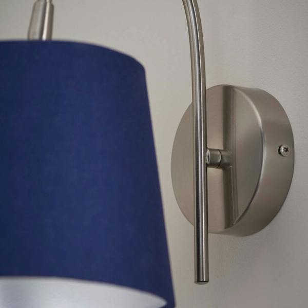 Pagazzi Lighting Maddie Satin Nickel Wall Light