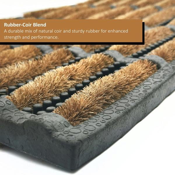 Nicoman Rubber and Coir Scraper Door Mat