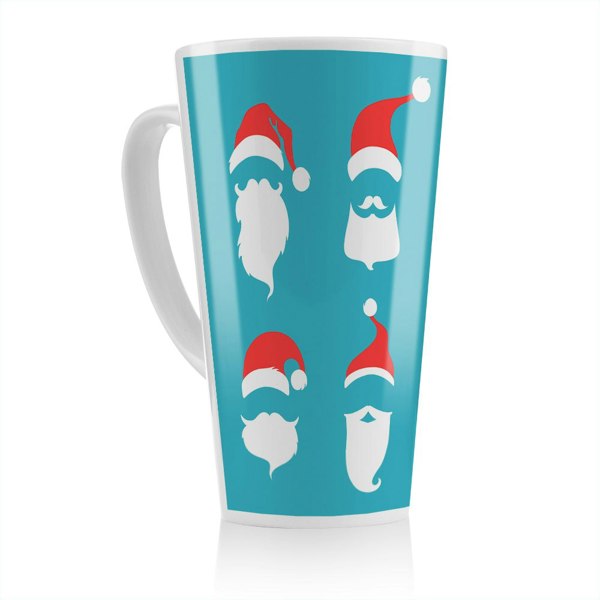 Benjamin Tate Design Santa Hats Dining Latte Mug