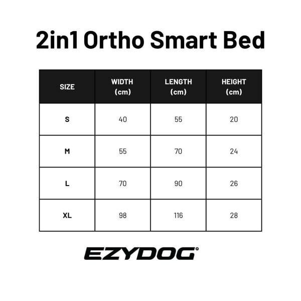 EzyDog Smart Orthopaedic 2 in 1 Design Dog Bed
