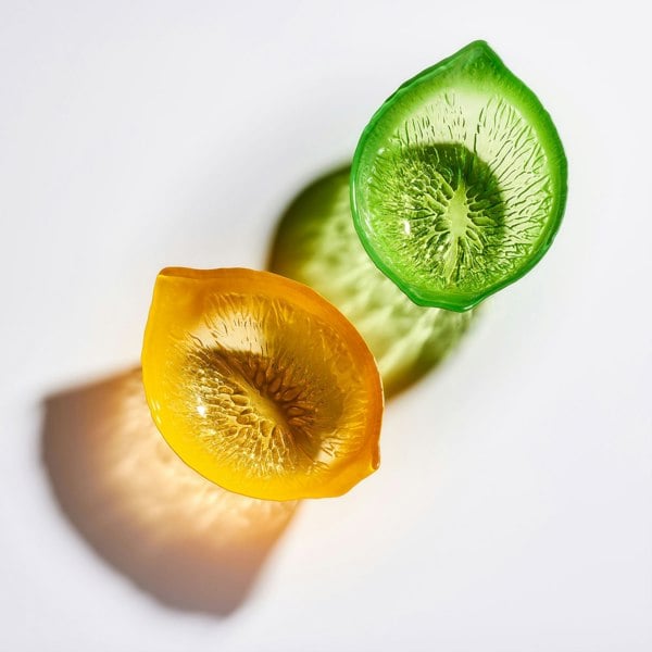 Glass Bowl - Lime Design