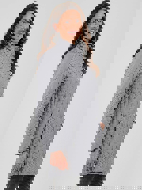 TIGI-Wear Chevron Quilt Coat