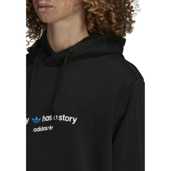Adidas Mens Common Memory Fleece Hoodie - Black - 