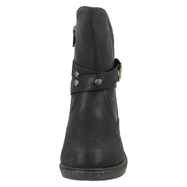 Spot On Girls Spot On Ankle Boots With Buckle Design
