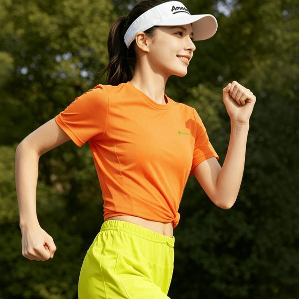Anniou Women's Short Sleeve Running T-shirt