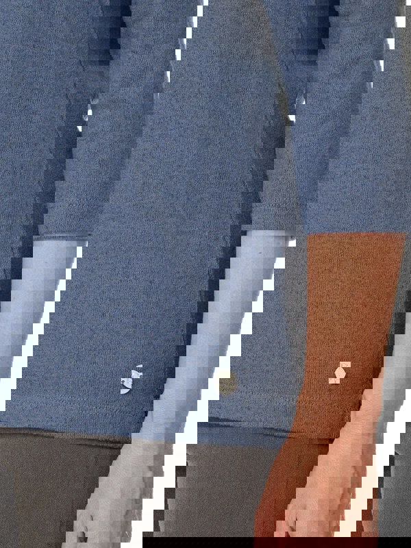 PennyPlain Cowl Neck Top - Sky