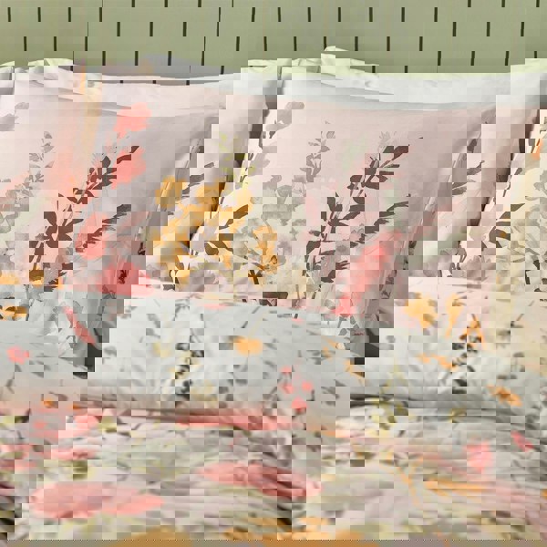 Catherine Lansfield Countryside Floral Pink Duvet Cover Set