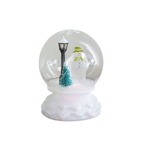 Samuel Alexander 12cm Battery Operated Light up Christmas Snow Globe with The Snowman & Multi-Coloured LEDs