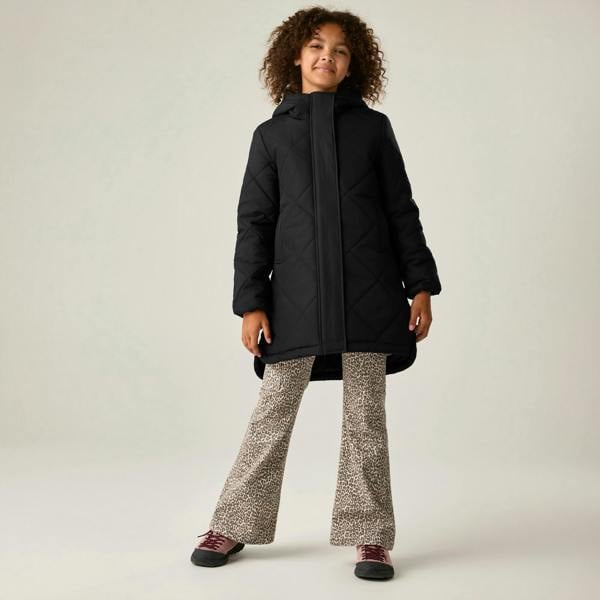 Regatta Childrens/Kids Elryse Quilted Padded Jacket - Black - 