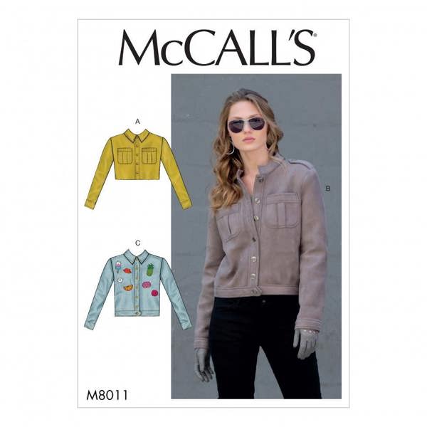 McCalls 8011 Paper Sewing Pattern – Women's Jacket, Size L-XL, Easy