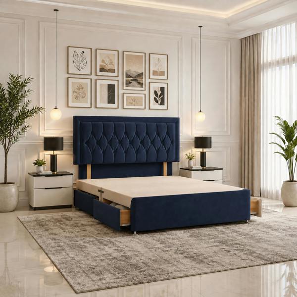 Paradise Beds Aima Divan Bed Set With Headboard