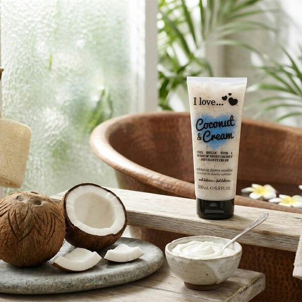 I LOVE Originals Coconut & Cream Exfoliating Shower Smoothie, 200ml
