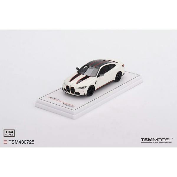 MCSlots BMW M4 CSL Alpine White 1:43 Scale TSM430725